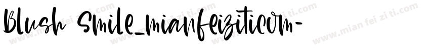 Blush Smile_mianfeiziticom字体转换